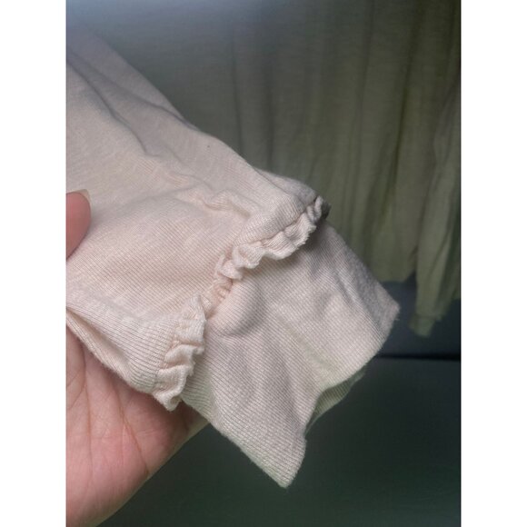 Lauren Conrad XXL Cream Long Sleeve Ruffled Women's Top - Picture 5 of 6